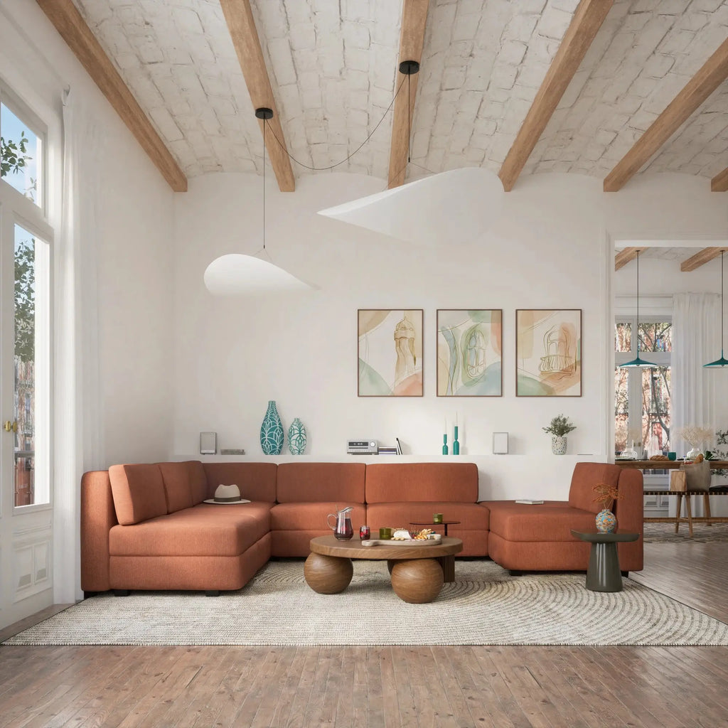 Divano Modulare GRACIA - Modulo Singolo Terracotta