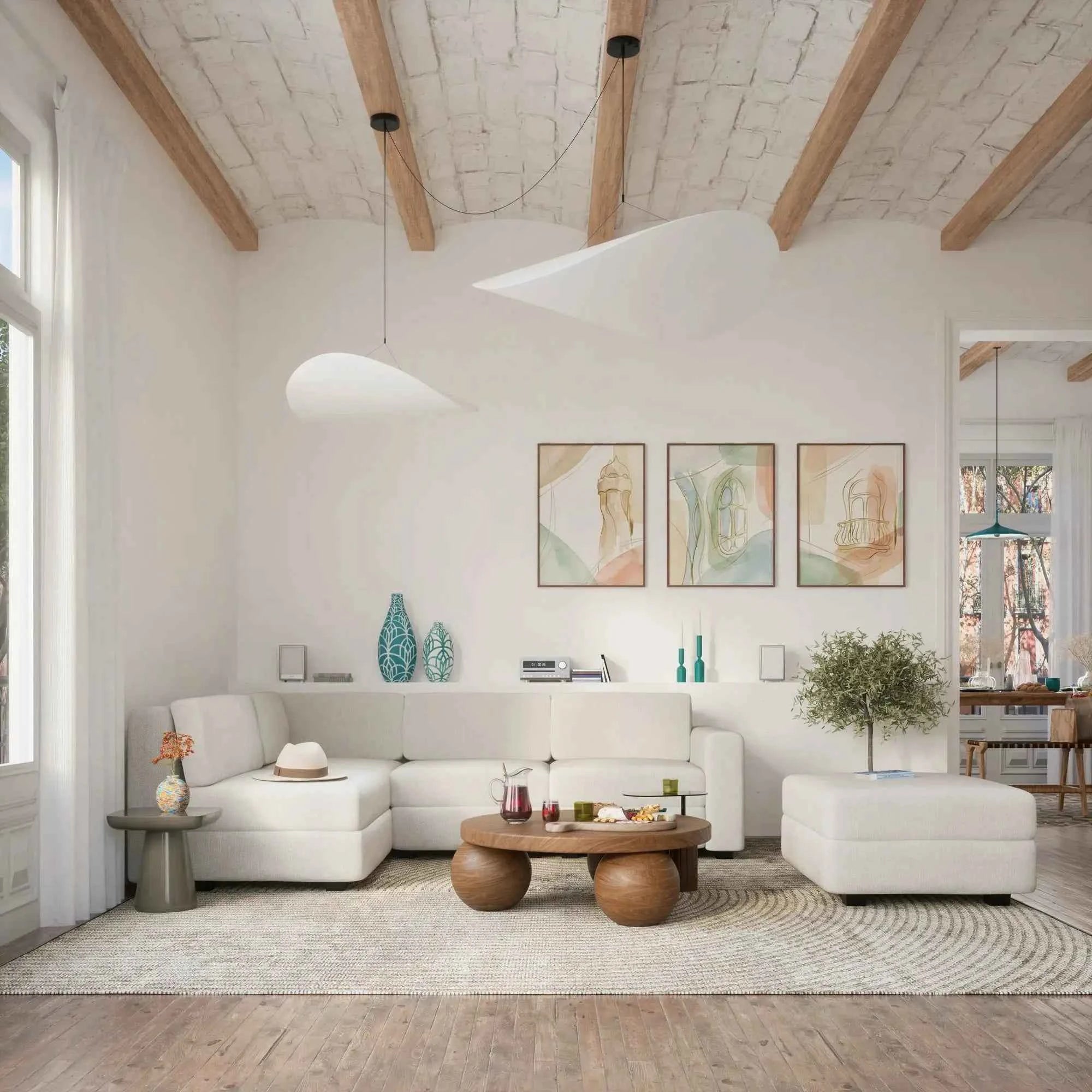 Divano Modulare GRACIA - Modulo Terminale Beige