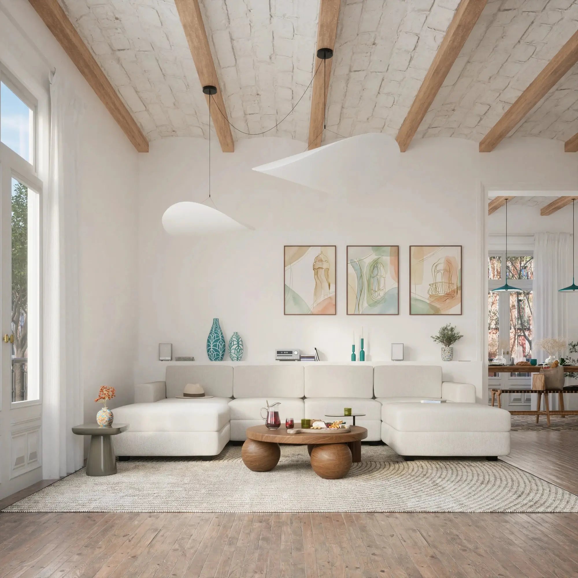 Divano Modulare GRACIA - Modulo Terminale Beige