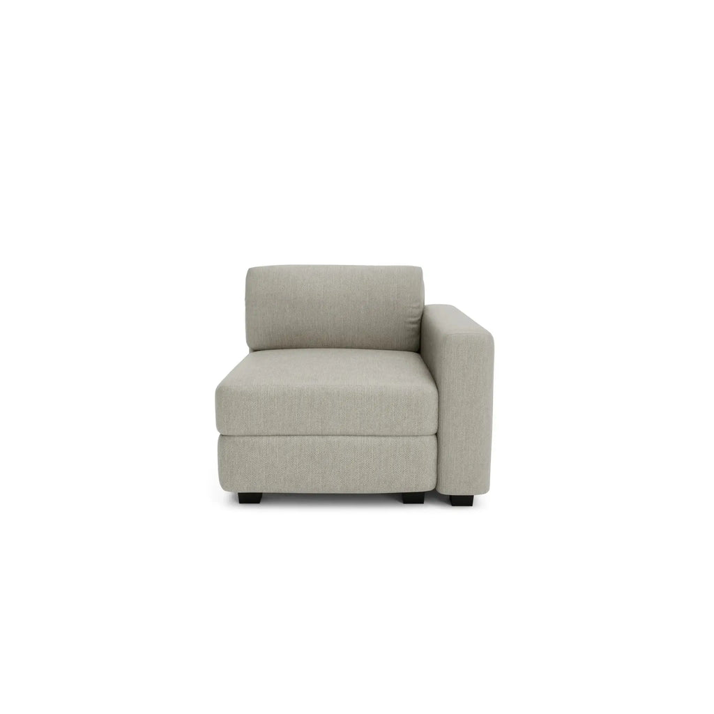Divano Modulare GRACIA - Modulo Terminale Beige Grigio