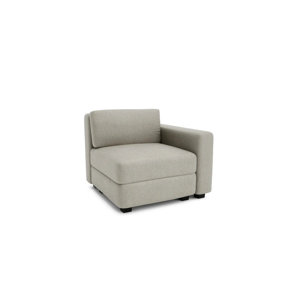 Divano Modulare GRACIA - Modulo Terminale Beige Grigio