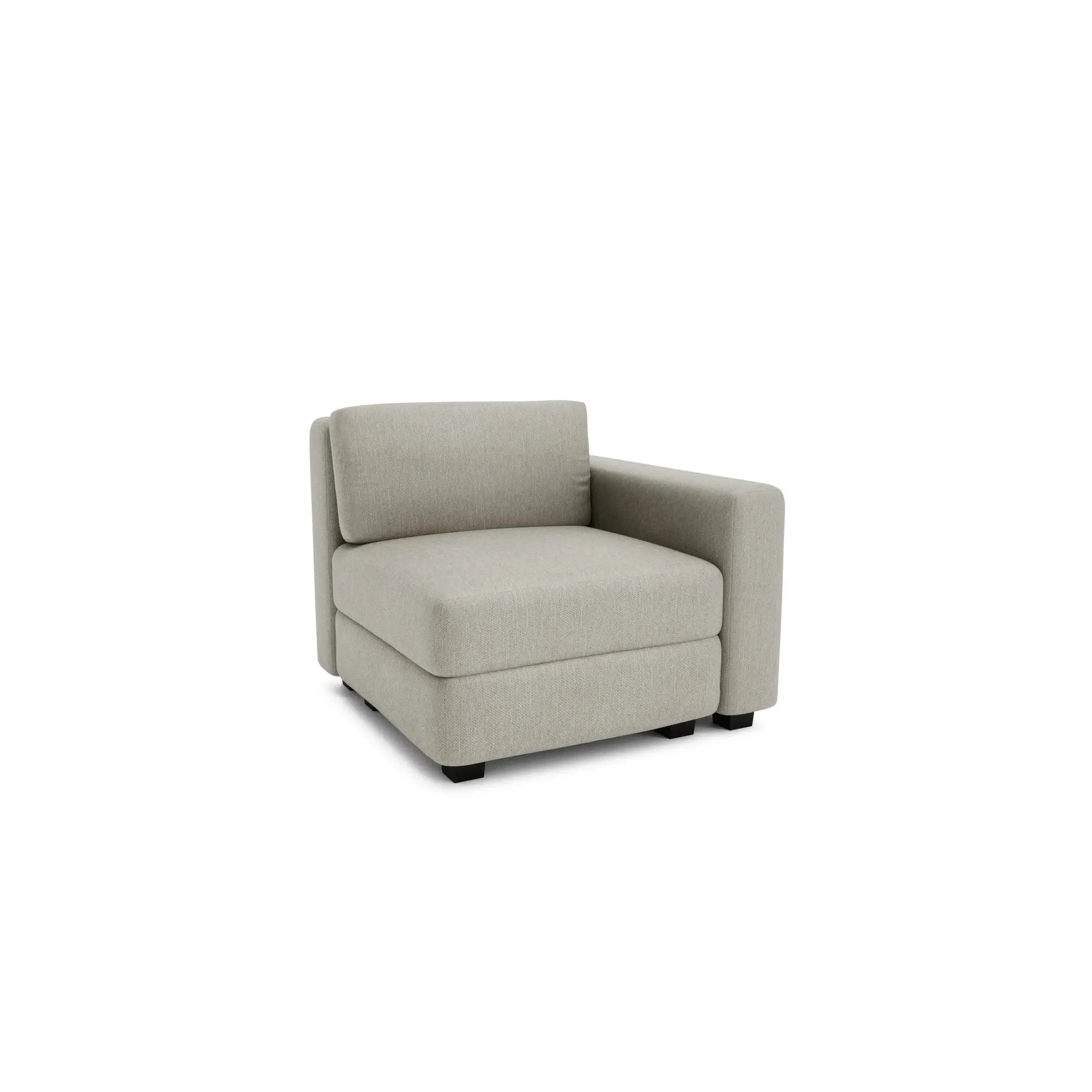 Divano Modulare GRACIA - Modulo Terminale Beige Grigio