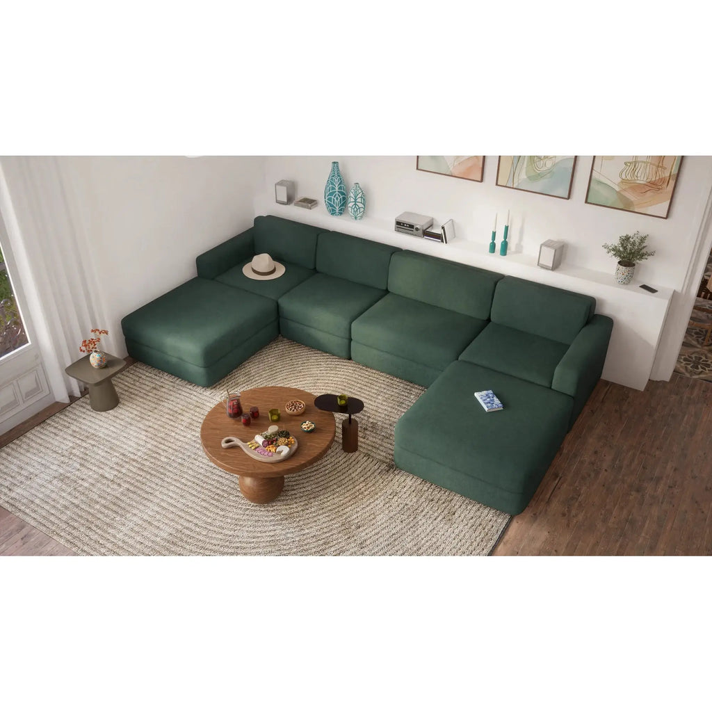 Divano Modulare GRACIA - Modulo Terminale Verde