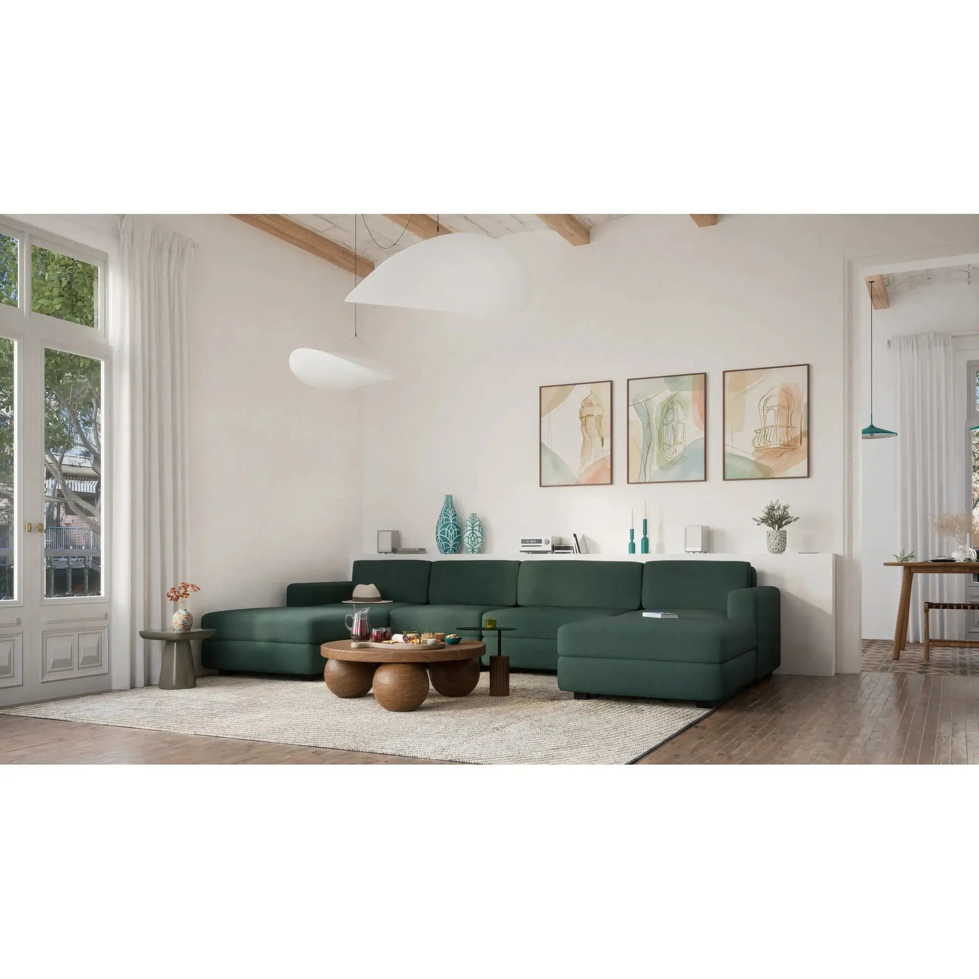 Divano Modulare GRACIA - Modulo Terminale Verde