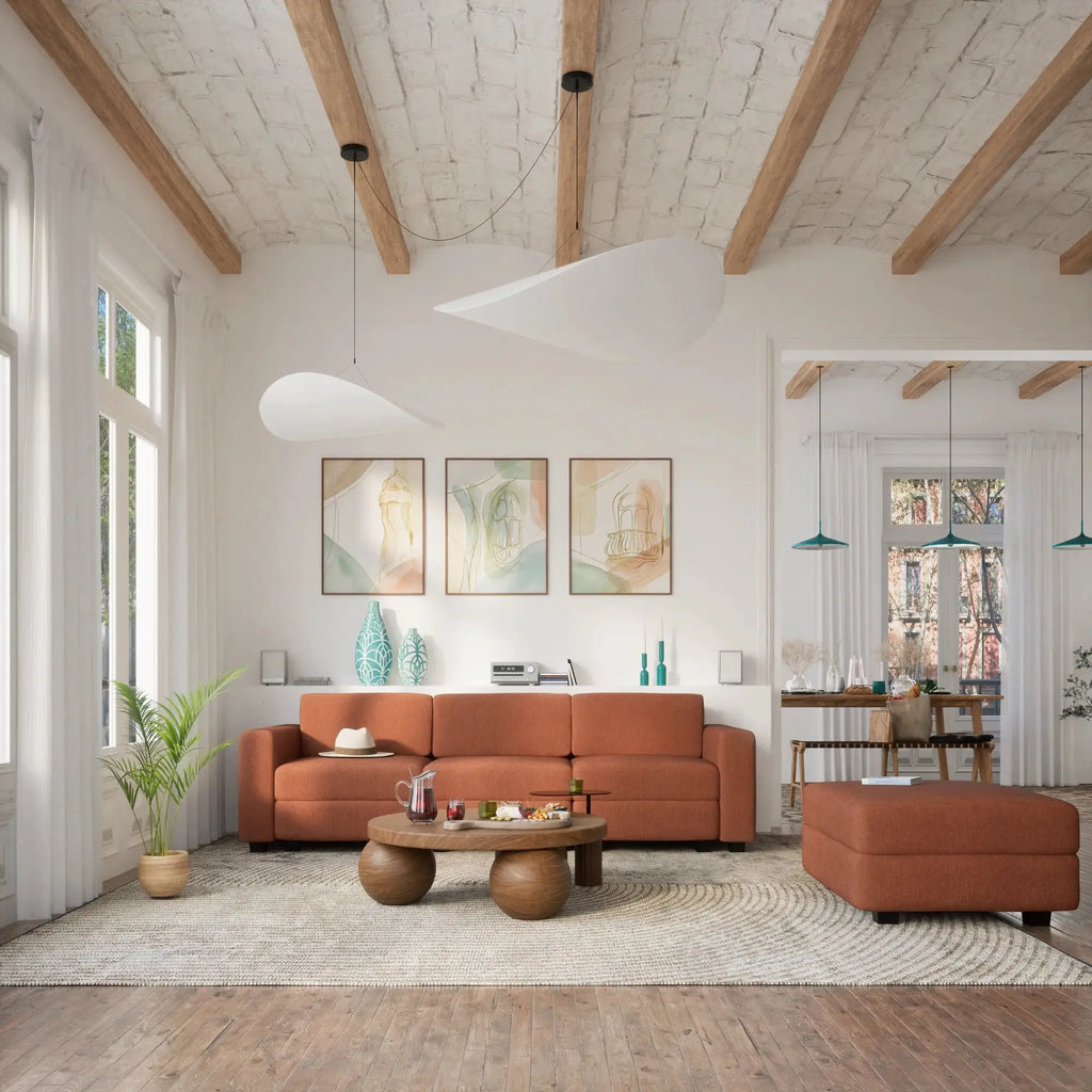 Divano Modulare GRACIA - Modulo Terminale Terracotta