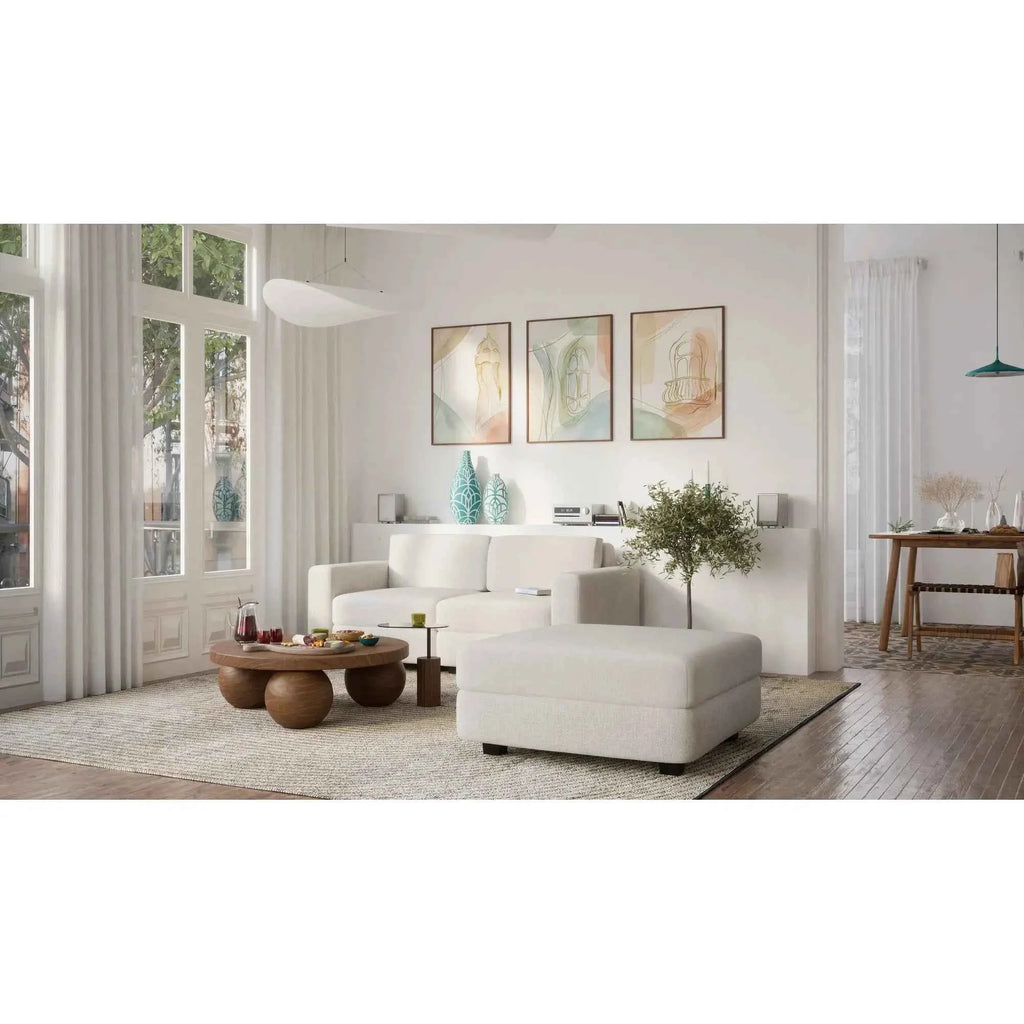 Divano Modulare 2 Posti GRACIA - Beige Crema