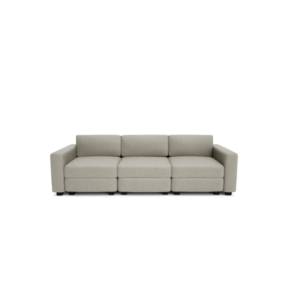 Divano Modulare 3 Posti GRACIA - Beige Grigio