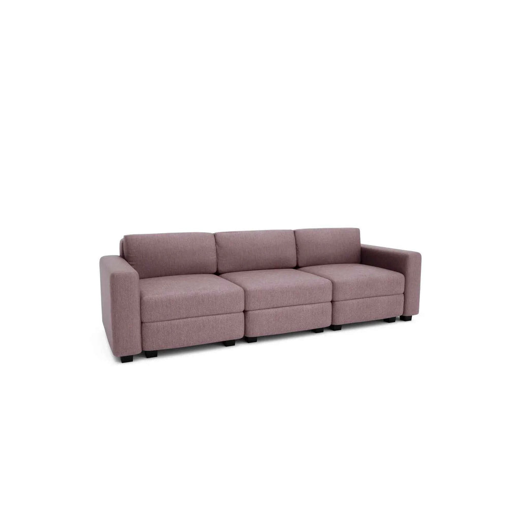 Divano Modulare 3 Posti GRACIA - Rosa Polvere