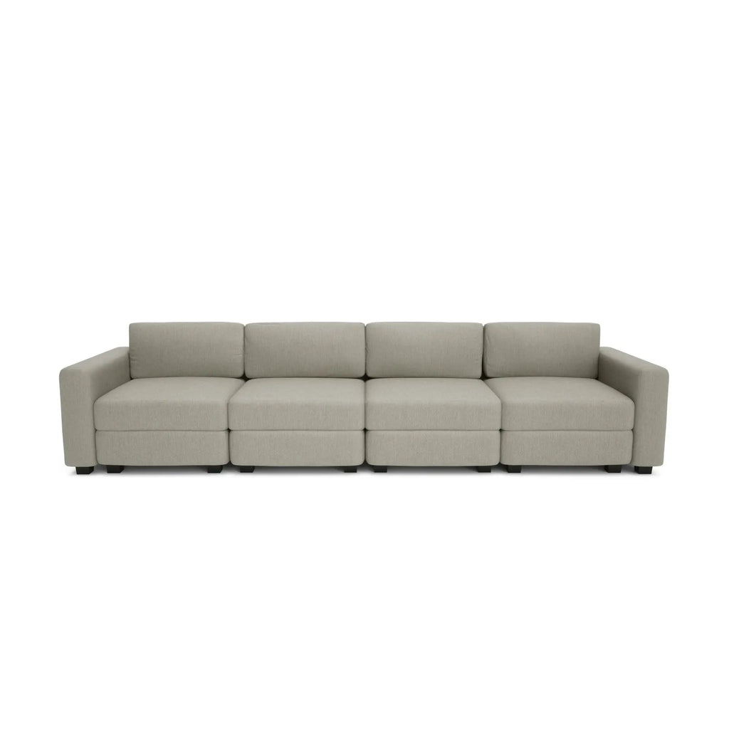 Divano Modulare 4 Posti GRACIA - Beige Grigio