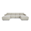 Divano Modulare GRACIA Forma U 180x320x180 Beige Crema