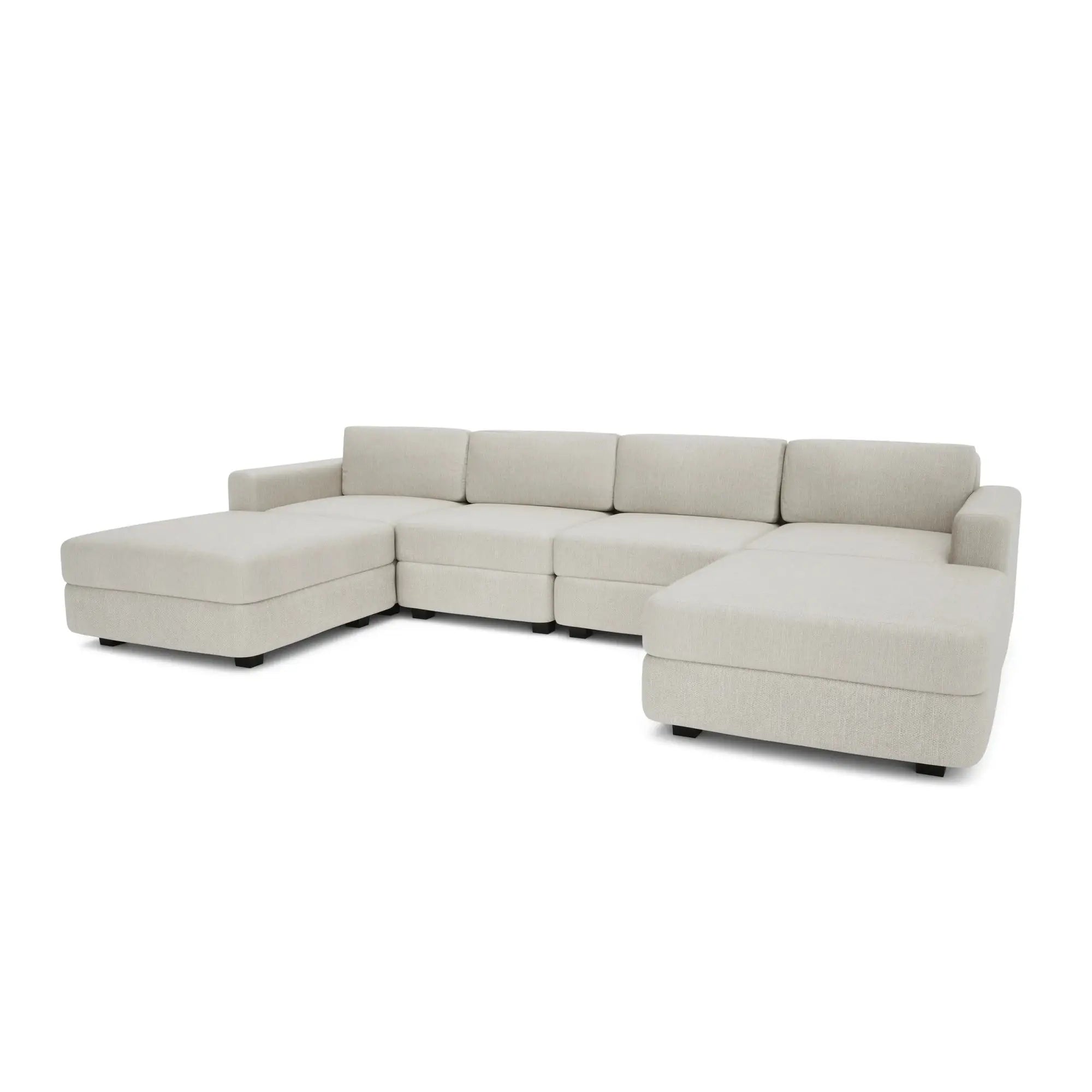 Divano Modulare GRACIA Forma U 180x320x180 Beige Crema