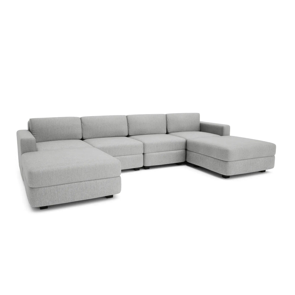 Divano Modulare GRACIA - Forma U 180x320x180 cm - Grigio