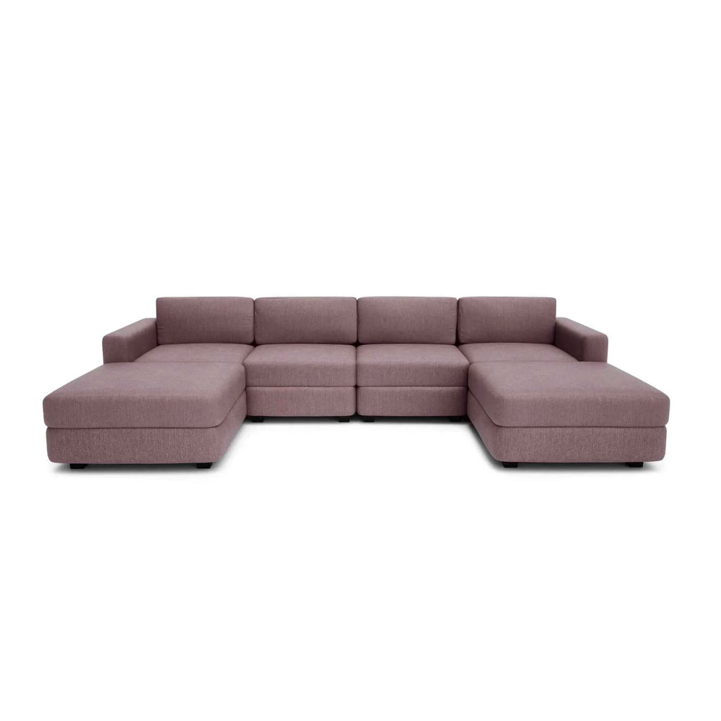Divano Modulare GRACIA - Forma U 180x320x180 cm - Rosa Antico