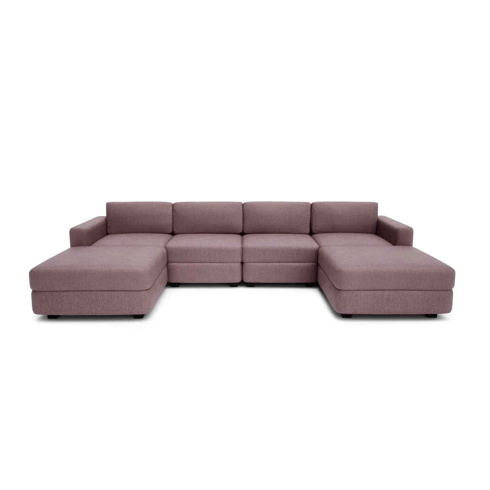 Divano Modulare GRACIA - Forma U 180x320x180 cm - Rosa Antico