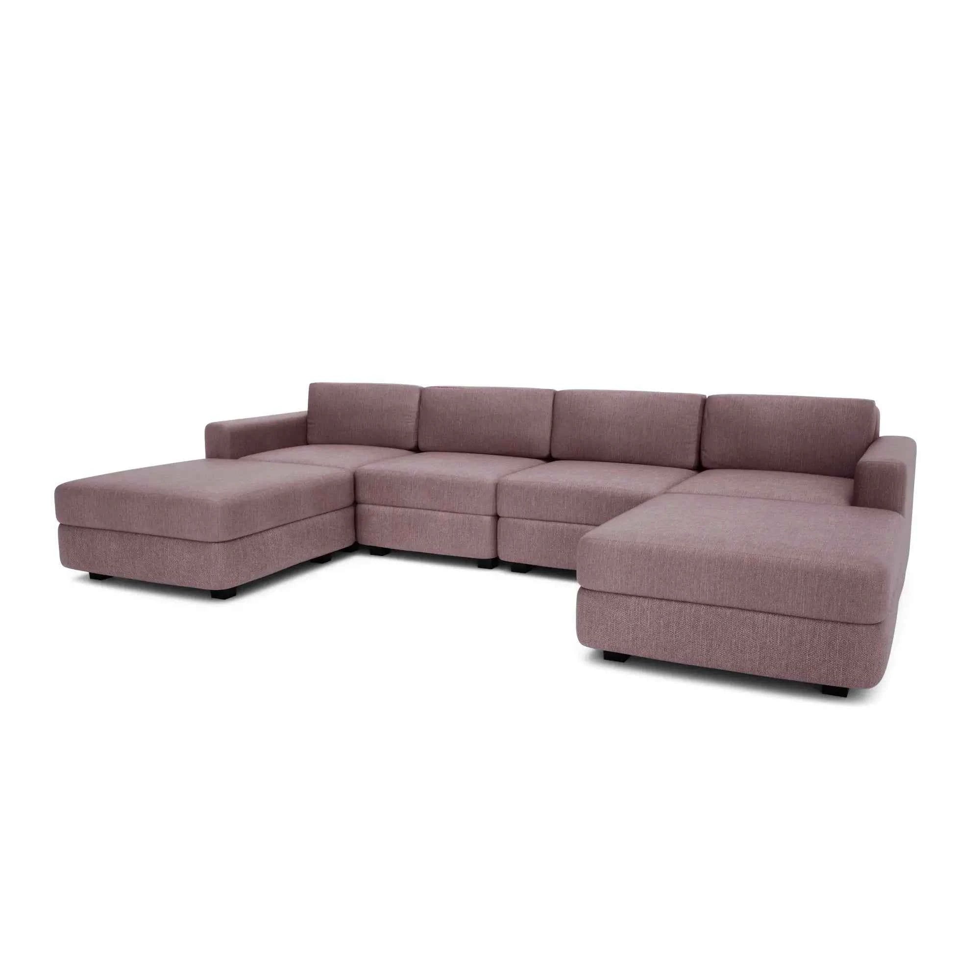 Divano Modulare GRACIA - Forma U 180x320x180 cm - Rosa Antico