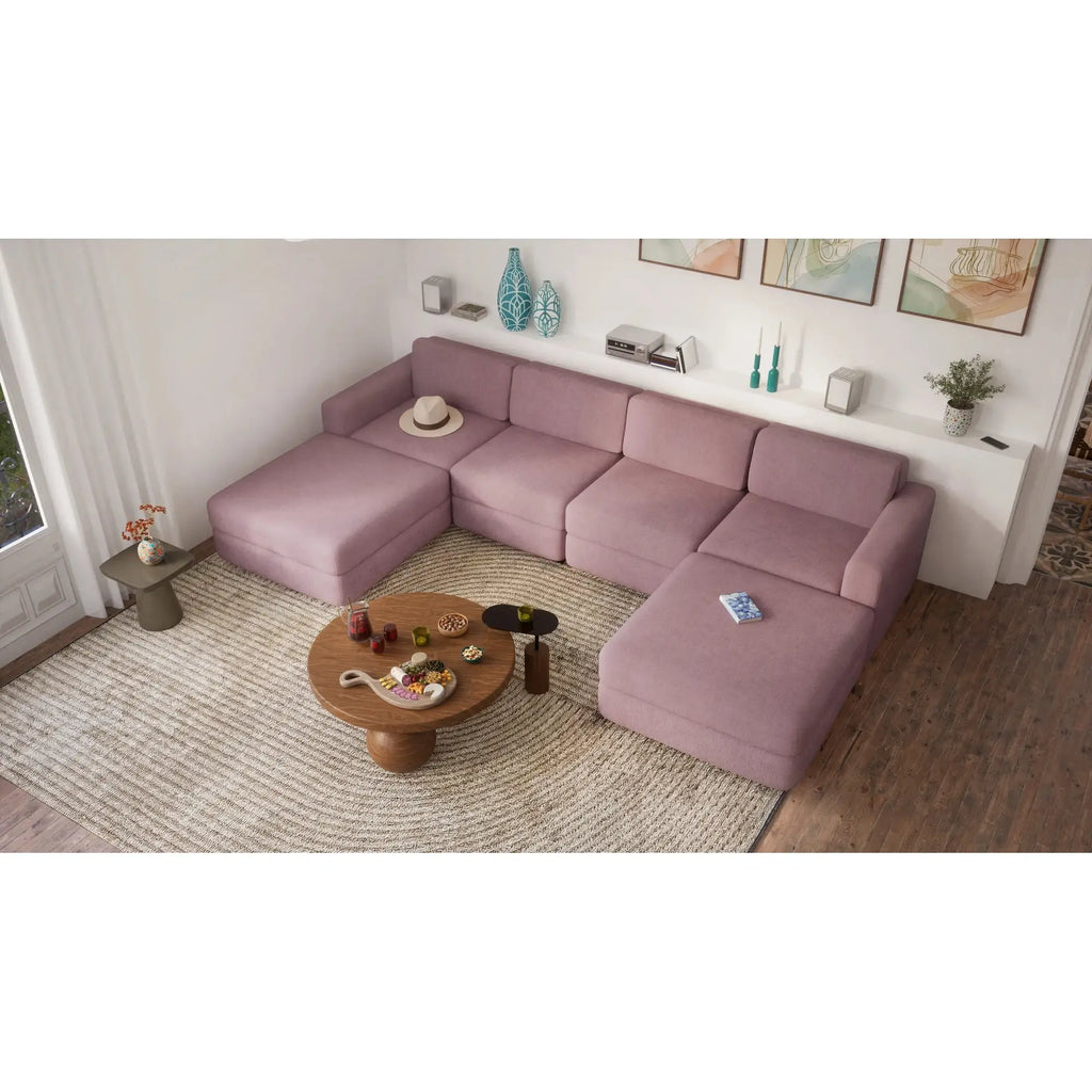 Divano Modulare GRACIA - Forma U 180x320x180 cm - Rosa Antico
