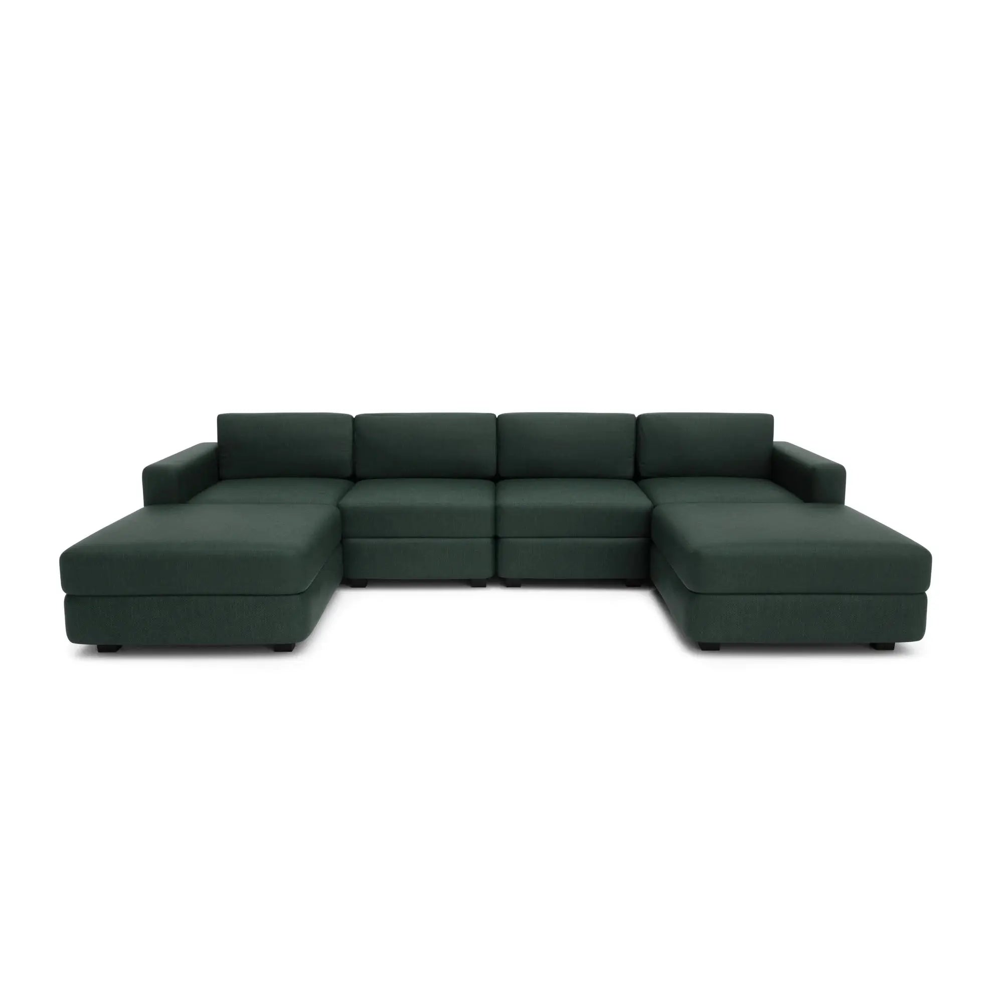 Divano Modulare GRACIA - Forma U 180x320x180 cm - Verde