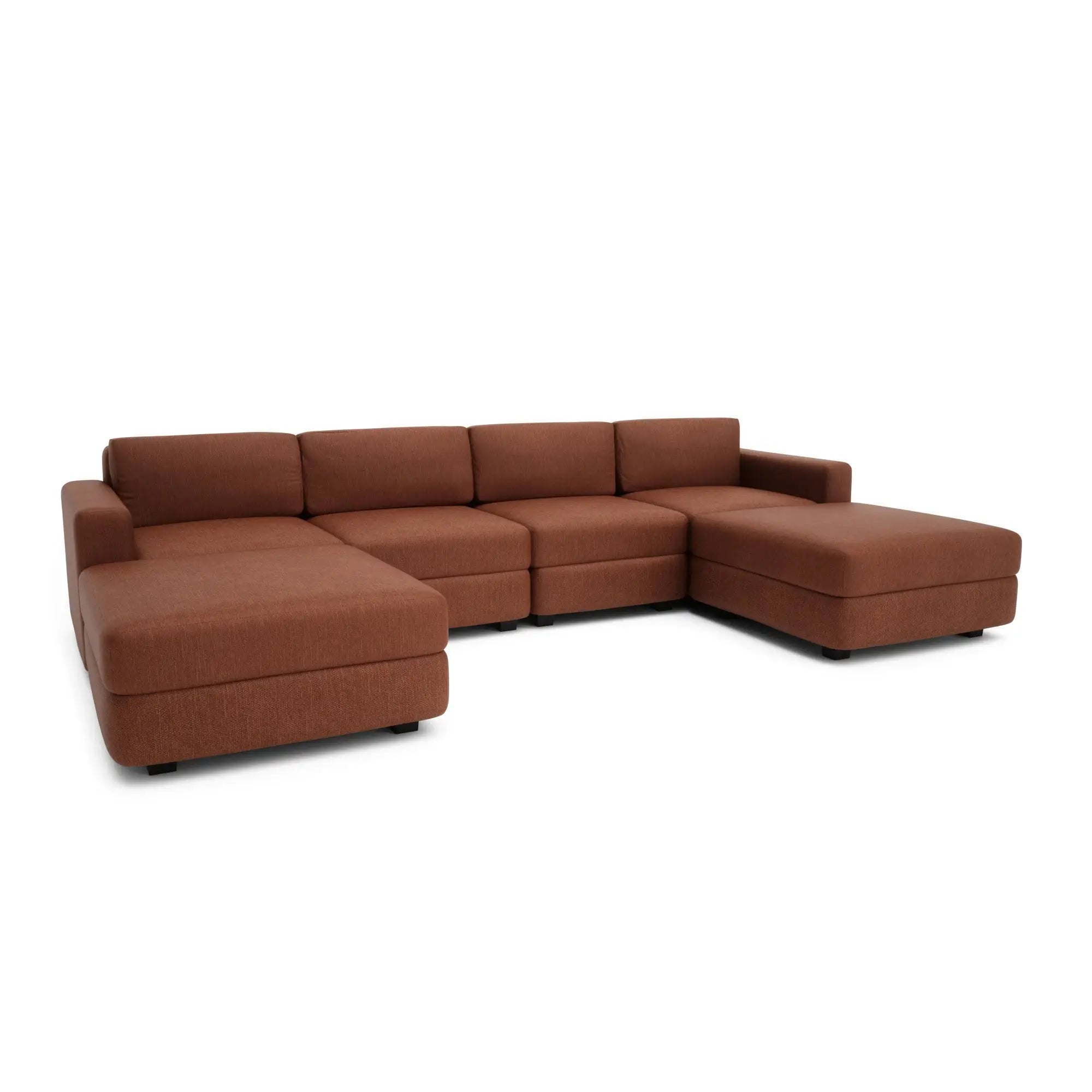 Divano Modulare GRACIA - Forma U 180x320x180 cm - Terracotta