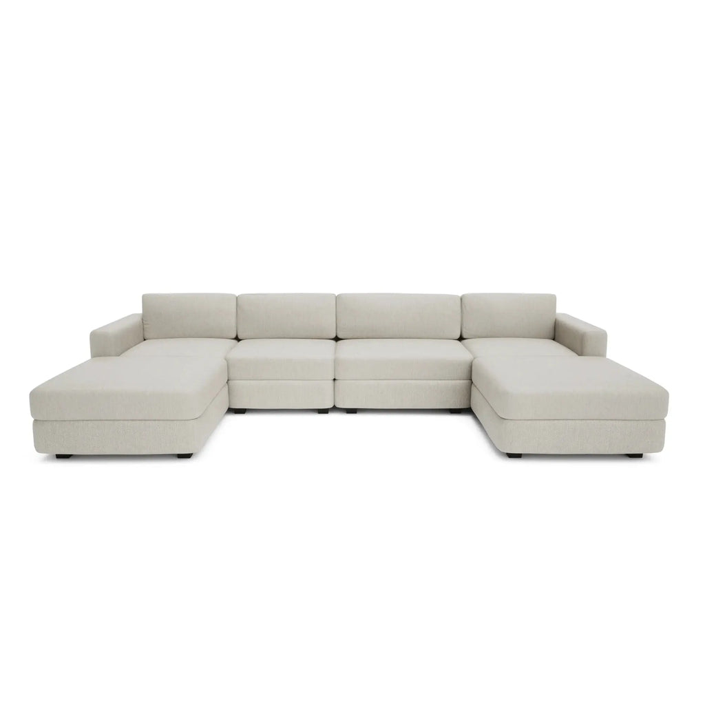 Divano Modulare GRACIA - Configurazione a U Beige Crema