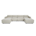 Divano Modulare GRACIA - Configurazione a U Beige Crema