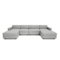 Divano Modulare GRACIA - Configurazione U 180x340x180 cm Grigio