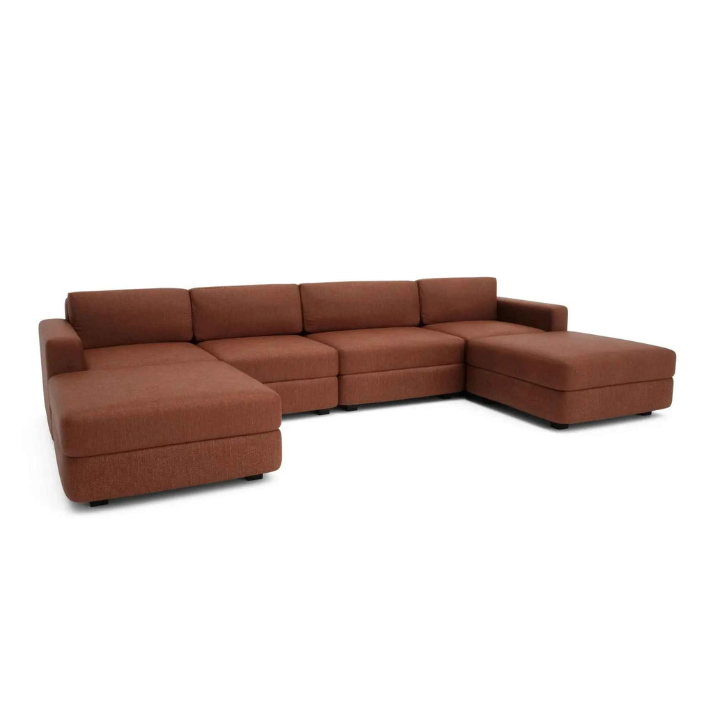 Divano Modulare GRACIA - Configurazione a U Terracotta