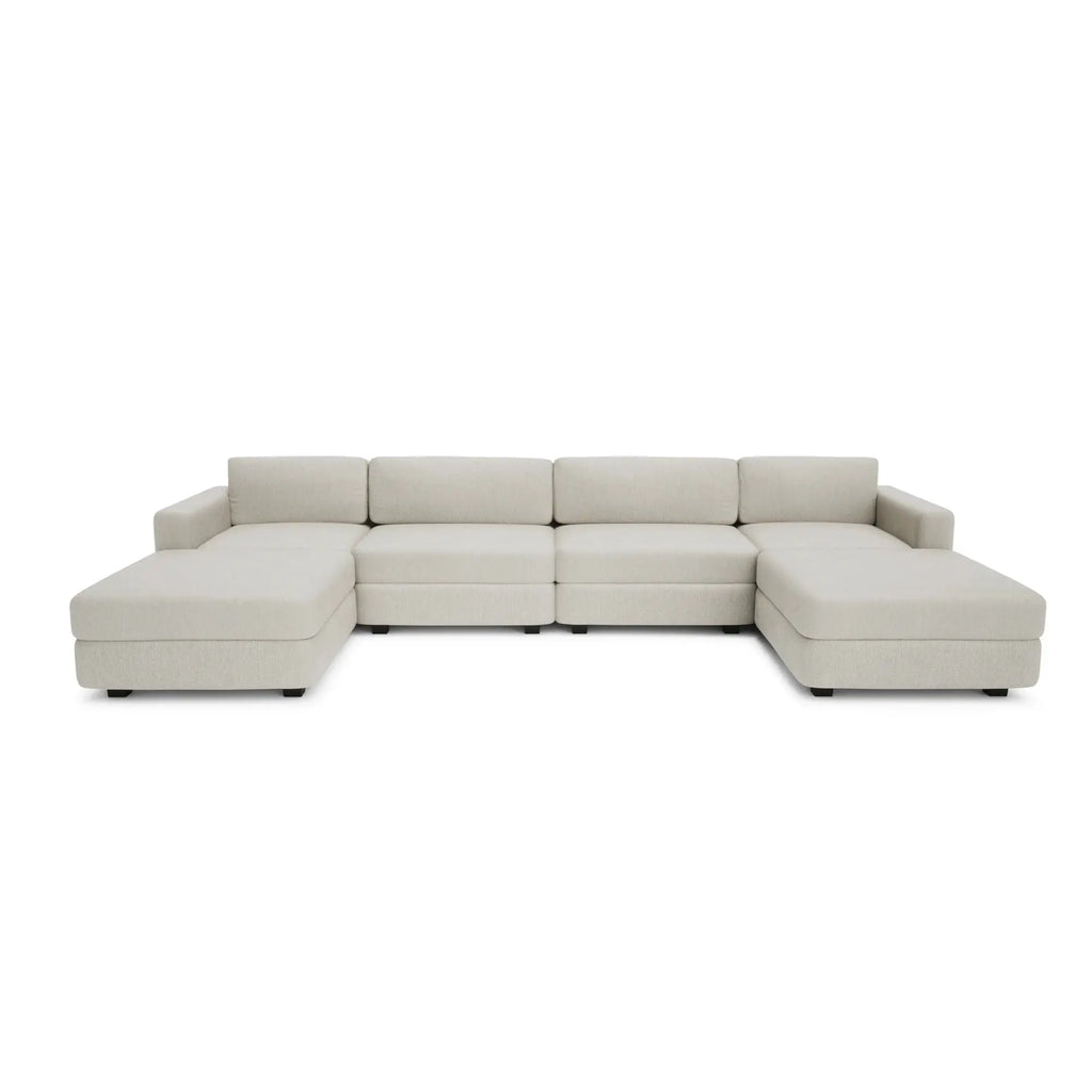 Divano Modulare GRACIA - Configurazione U 180x360x180 cm Beige