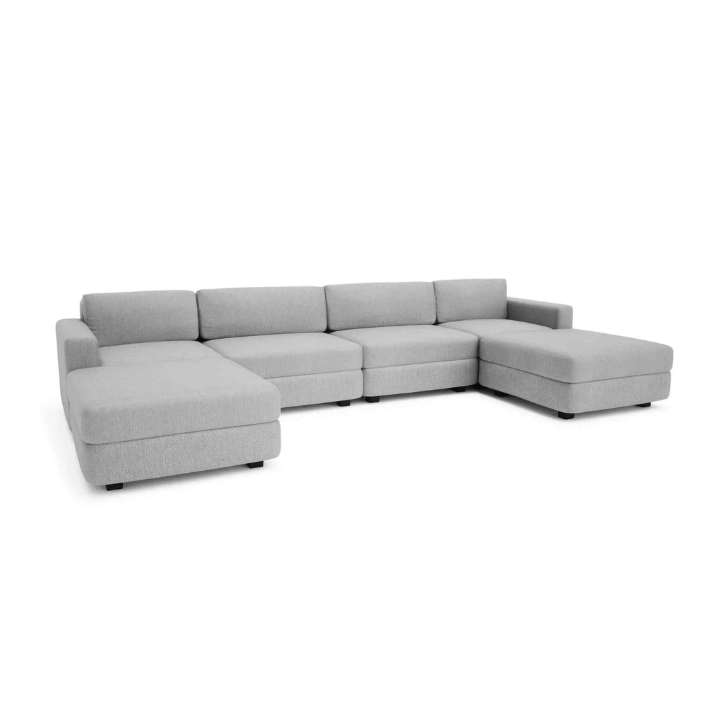 Divano Modulare GRACIA U-shape 180x360x180 cm - Grigio