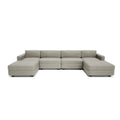 Divano Modulare GRACIA - Configurazione U 180x360x180 cm Beige Grigio