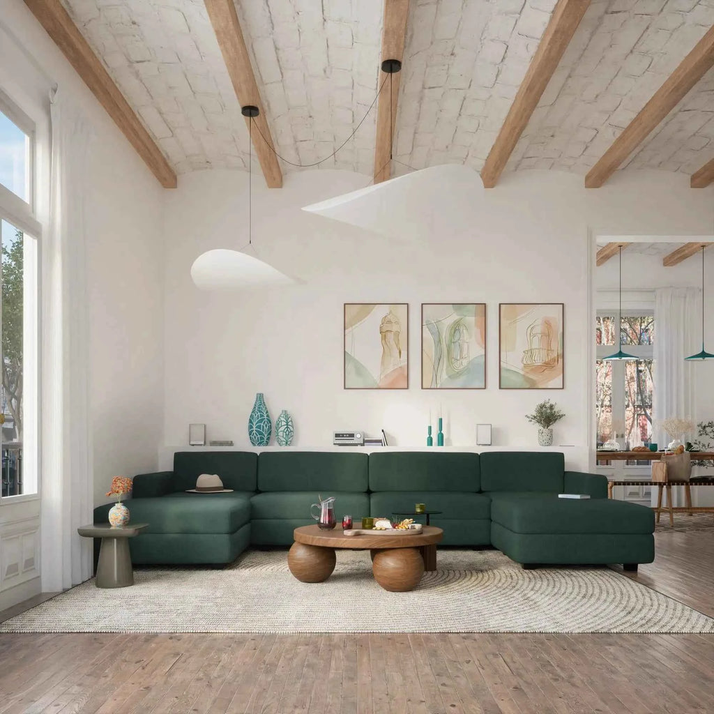 Divano Modulare GRACIA U-shape 180x360x180 cm - Verde