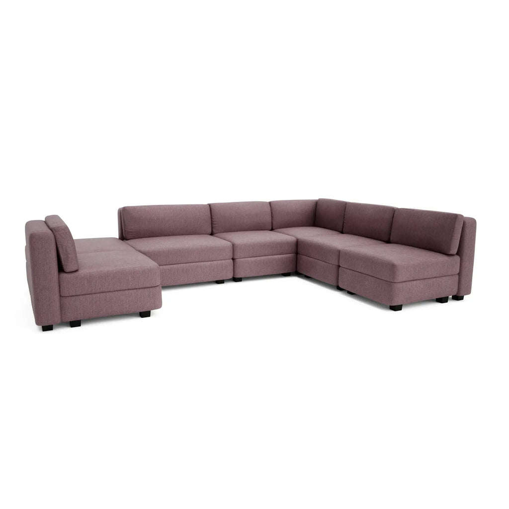 Divano Modulare GRACIA U-Shape 160x340x230 cm Rosa Polveroso