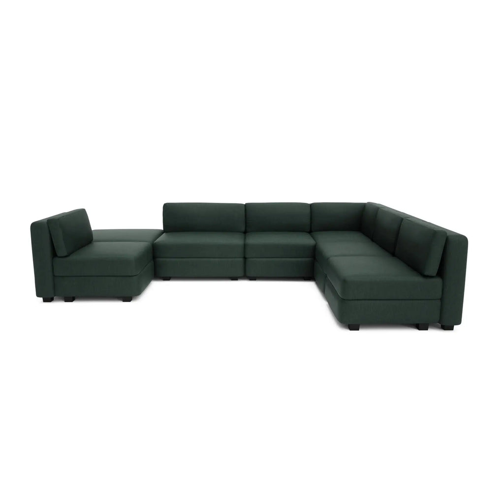 Divano Modulare GRACIA U-Shape 160x340x230 cm Verde