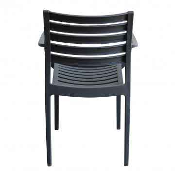 Poltrona in polipropilene impilabile Eveline - Dimensioni: 58.5x55.2x84cm