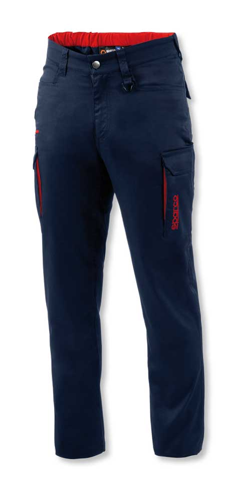 Pantalone Sparco Vermont Nero, Leggero e Resistente, Taglie S-2XL
