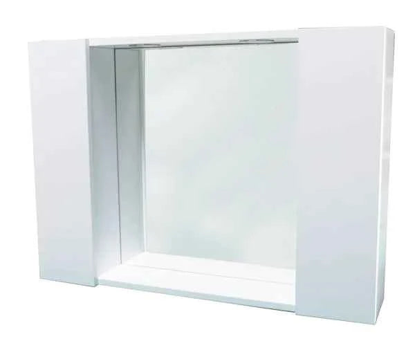 Specchiera bianca 80 cm – 2 ante, LED 2W 6000K