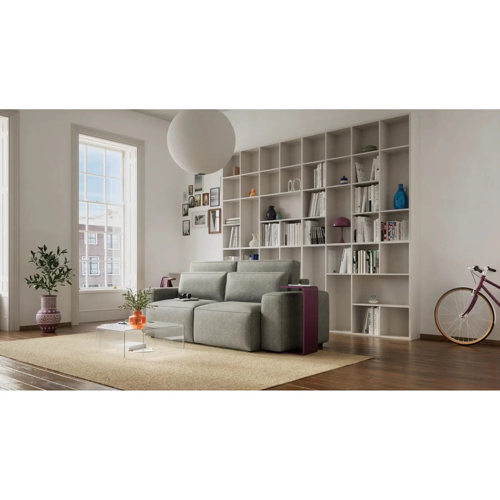 Divano Letto 3 Posti JORDAAN - Grigio Cenere