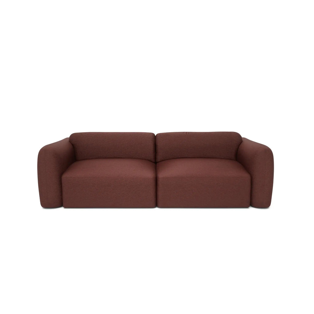 Divano Letto 3 Posti NORREBRO - Bordeaux