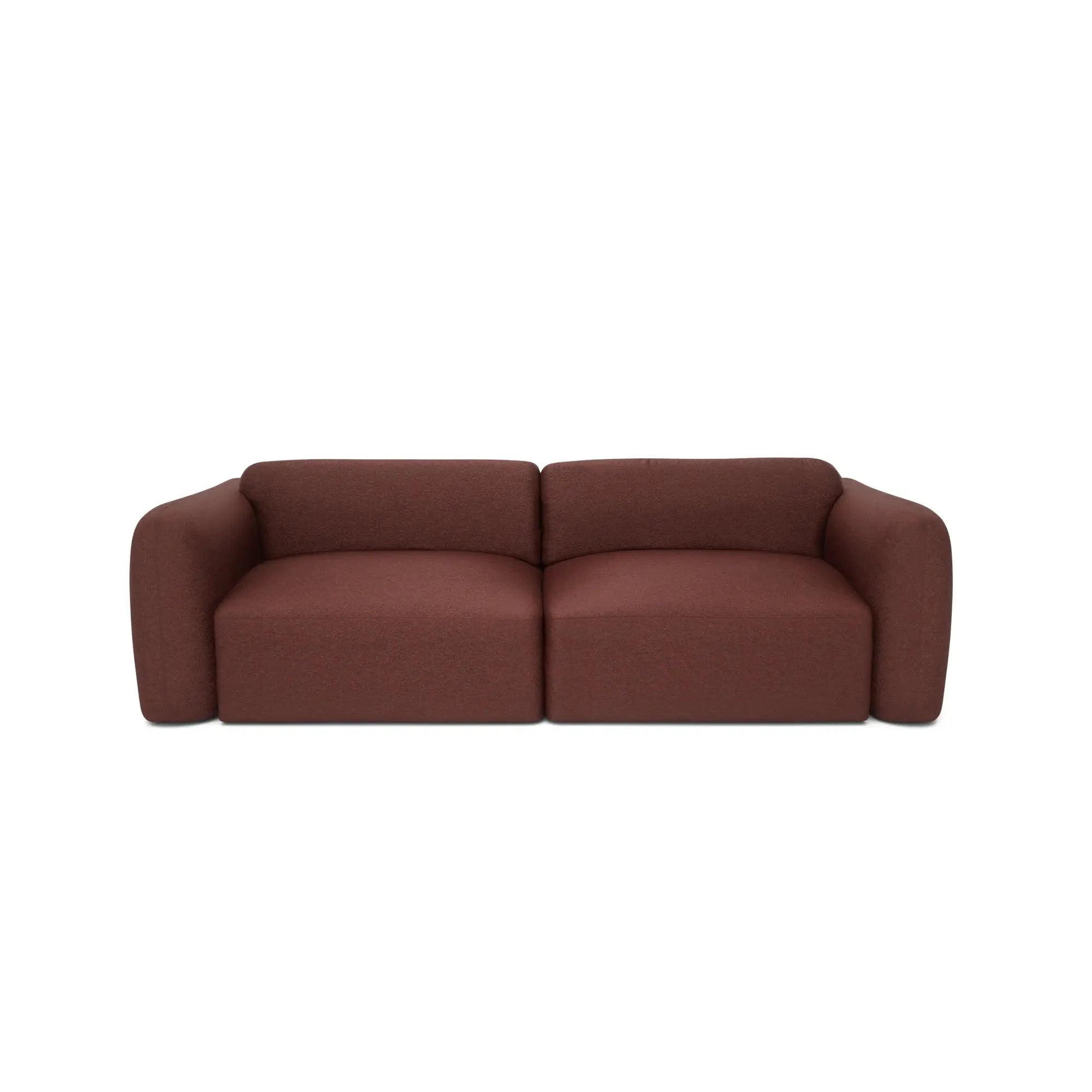 Divano Letto 3 Posti NORREBRO - Bordeaux