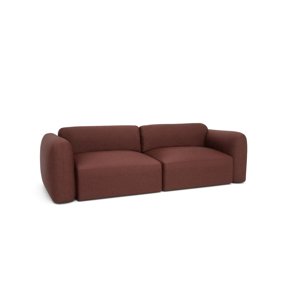 Divano Letto 3 Posti NORREBRO - Bordeaux