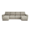 Divano Letto Angolare JORDAAN - Forma U - Crema