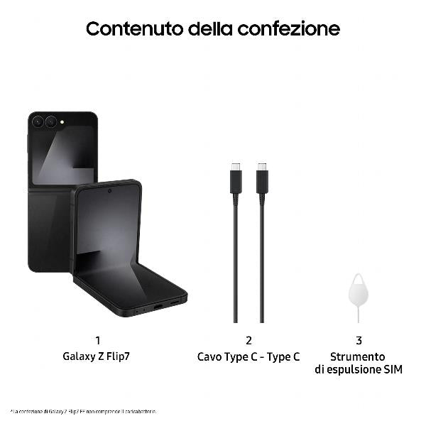 GALAXY Z FLIP7 FE 8+128GB BLACK [SM-F761BZKGEUE]