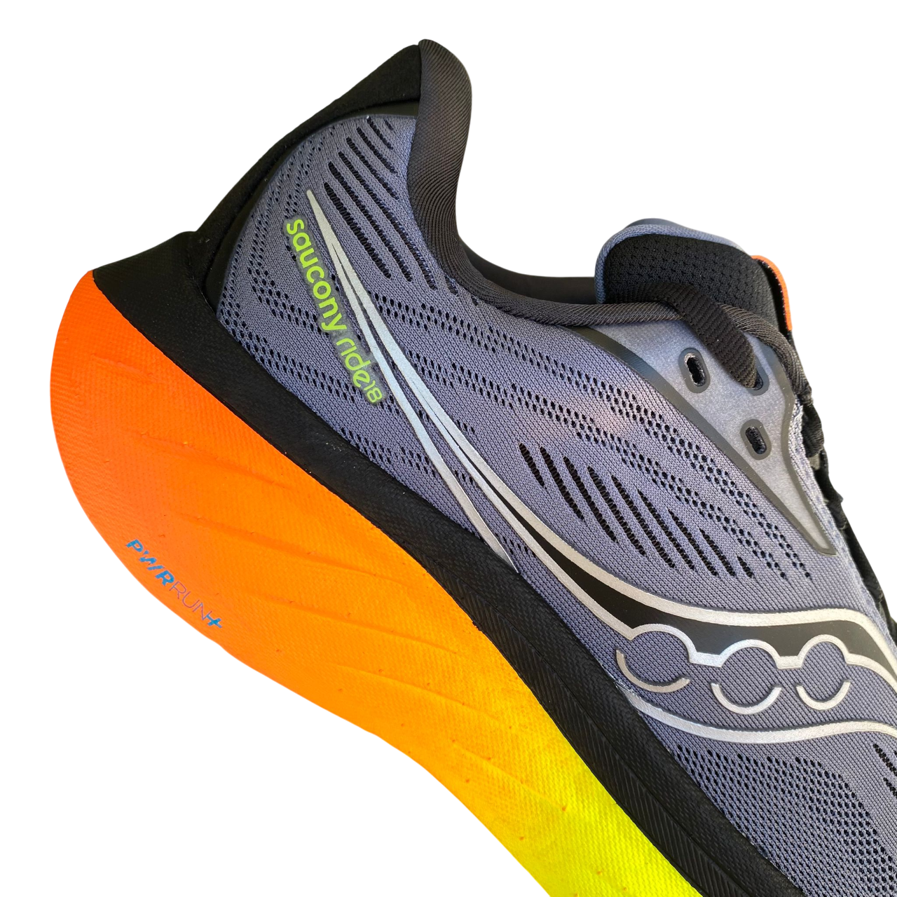 Saucony Ride 18 Scarpe Running Uomo Grigio Giallo - S21000-99