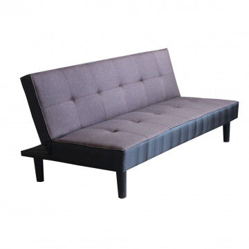 Divano letto moderno Alvin con struttura in metallo e legno