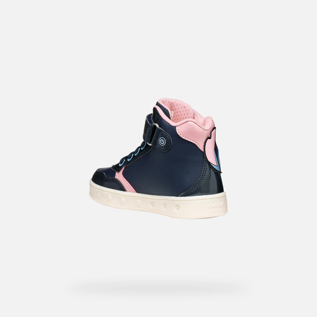 Geox Scarpa tempo libero junior J568WH0BCKNC0694 blu-rosa