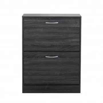 Scarpiera Sally Grigio Scuro: Legno, cm 60x24x80