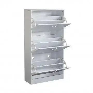 Scarpiera Vicky Bianca: Legno, cm 60x24x115