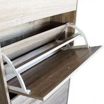 Scarpiera Vicky Naturale: Legno, cm 60x24x115