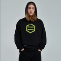 Dolly Noire Felpa Hexagon Logo DLYNR SW068-SA-03 Nero Giallo