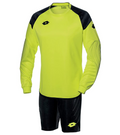 Lotto Completo da portiere manica lunga Cross S3715 giallo lime-nero