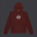 Dolly Noire Felpa con cappuccio Logo Hoddie SW186-SA-05 bordeaux